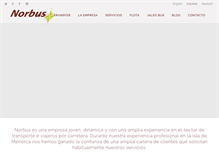 Tablet Screenshot of norbus.es